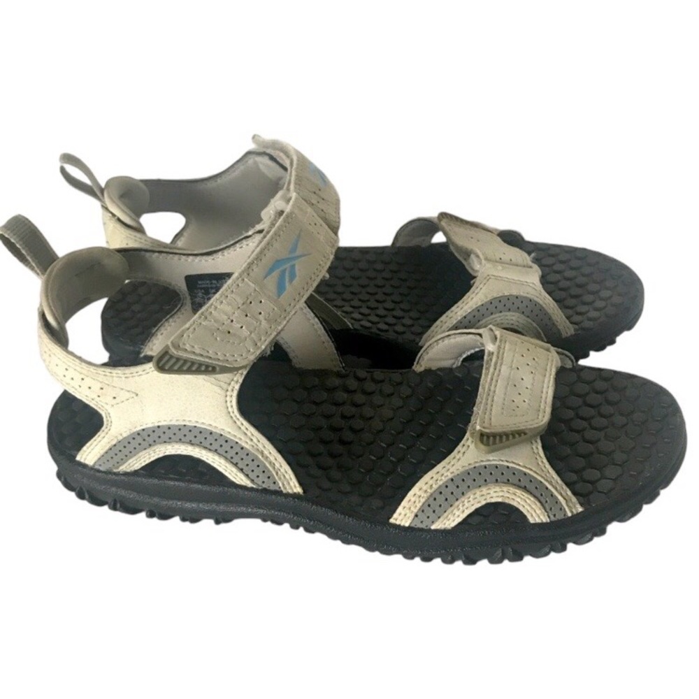 Reebok Women's 8 Sport Sandals Grey Adjustable Straps.